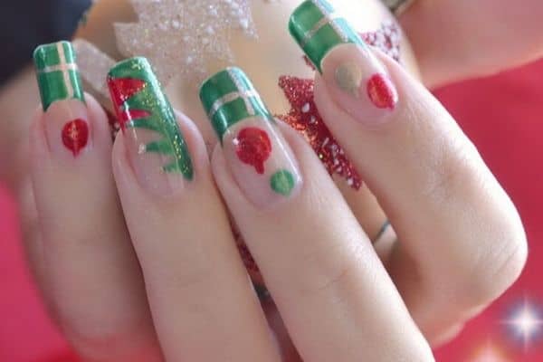 66 Mẫu Nail Giáng Sinh Nổi Bật 48