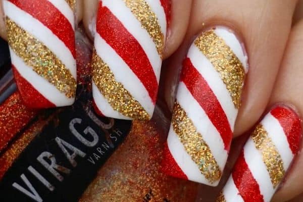 66 Mẫu Nail Giáng Sinh Nổi Bật 44