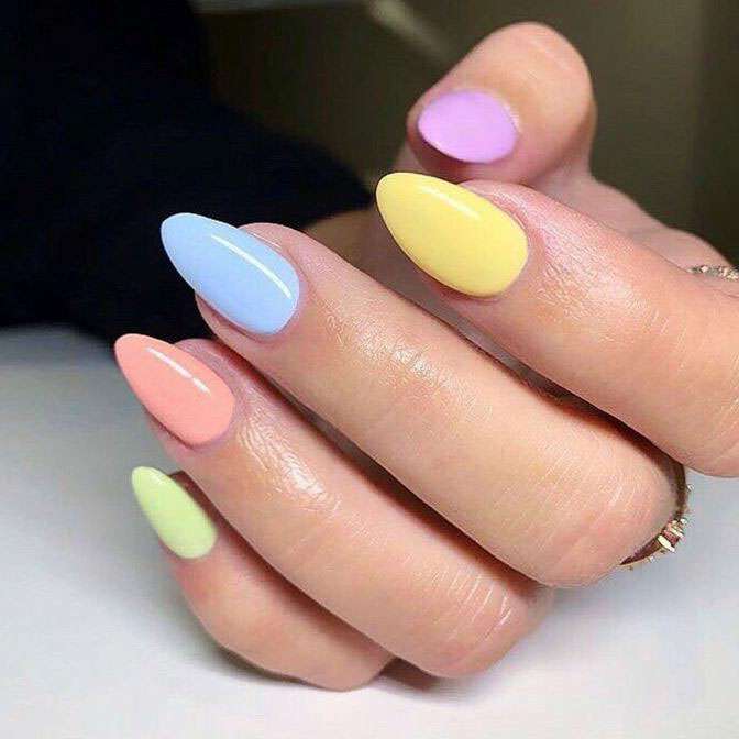 Mẫu nails màu pastel