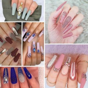 Các mẫu móng đính đá luôn được ưa chuộng qua các năm, cùng với đó các loại đá đầy đủ hình dáng màu sắc cũng ra đời hàng loạt