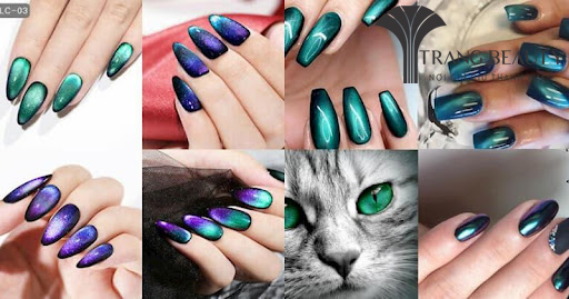 10 Mẫu nail mắt mèo kim cương - Móng mắt mèo đẹp nhất 2022