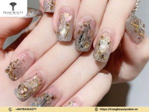 Mẫu móng ẩn xà cừ phong cách độc đáo