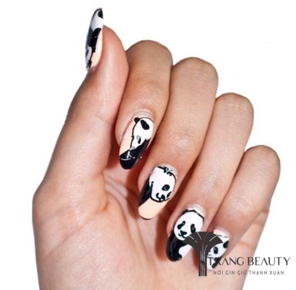 Nail Art For Beginners  Vẽ Móng tay Đẹp hình Gấu Trúc Panda  YouTube   Nghệ thuật móng tay Móng tay Móng chân