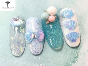 Kiểu đính nơ phối xà cừ ẩn